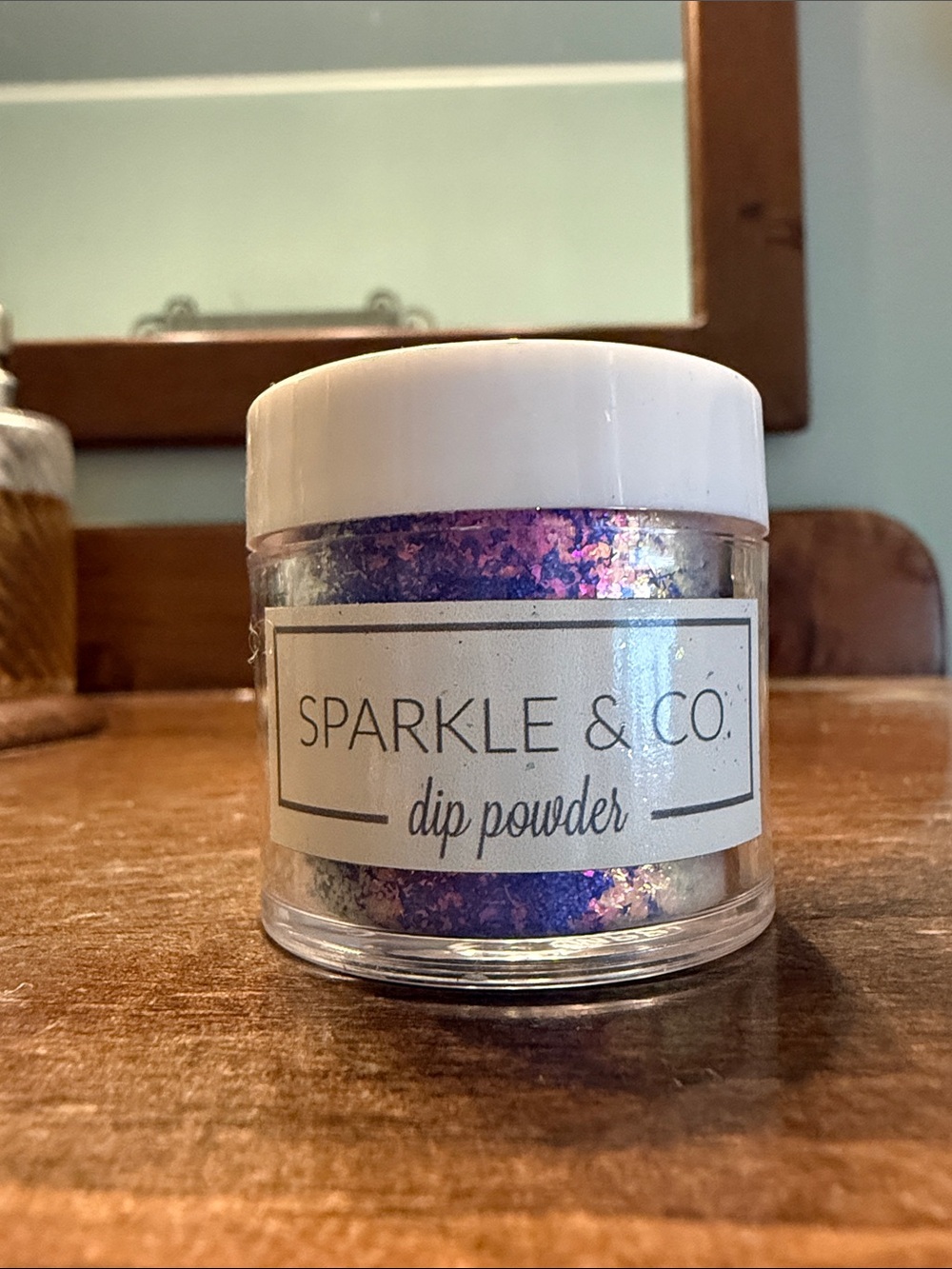 SPARKLE & CO. Flutter By Iridescent Lavender Dip Powder